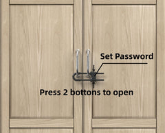 Jola's House locks on kitchen drawer demonstrate secure, child-friendly design.