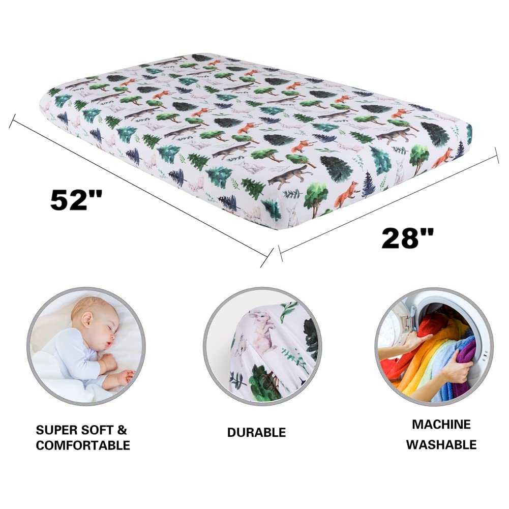 Jola's House unisex woodland-themed sheets suit any nursery.