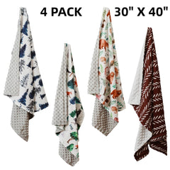 Jola's House woodland blanket animal-prints, perfect for naps.