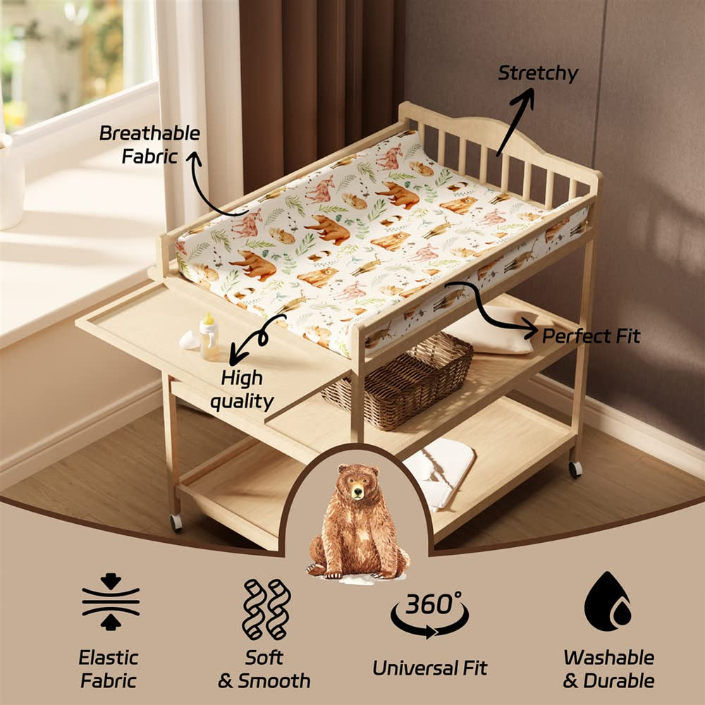 Jola's House machine-washable changing pad cover survives cold cycles and line drying.