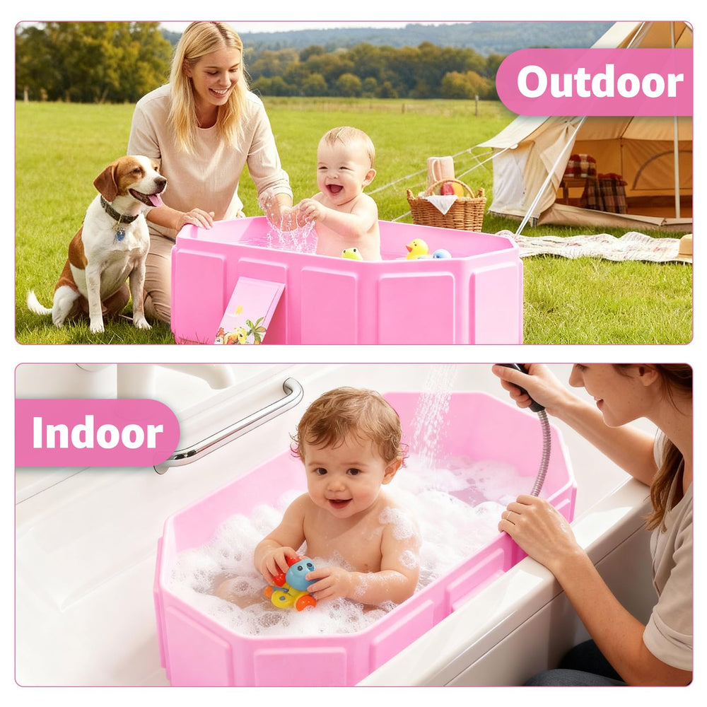 Jollcma bath tub anti-slip base prevents slips during baths