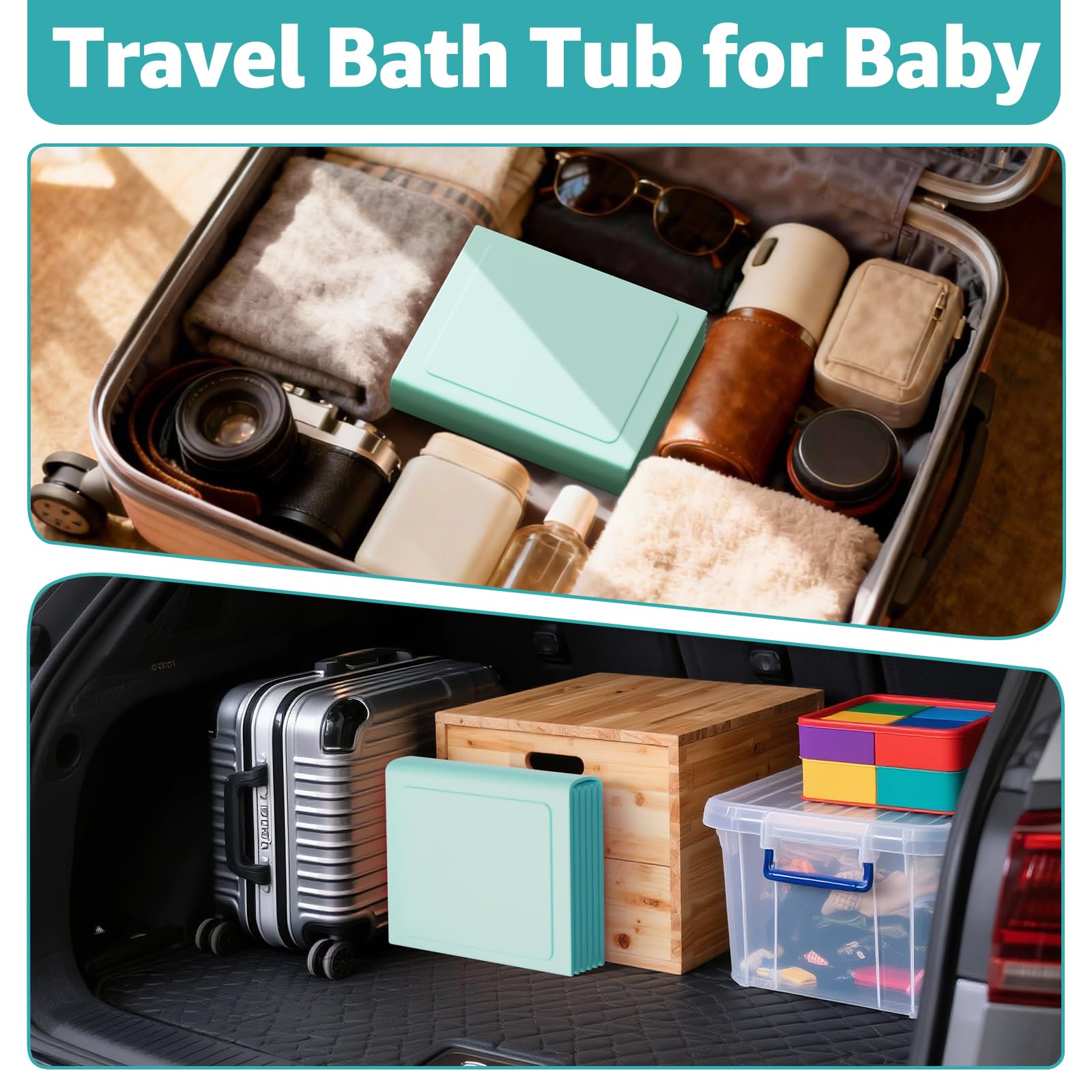 Jollcma collapsible baby bathtub multi-use-pool supports indoor or outdoor play.