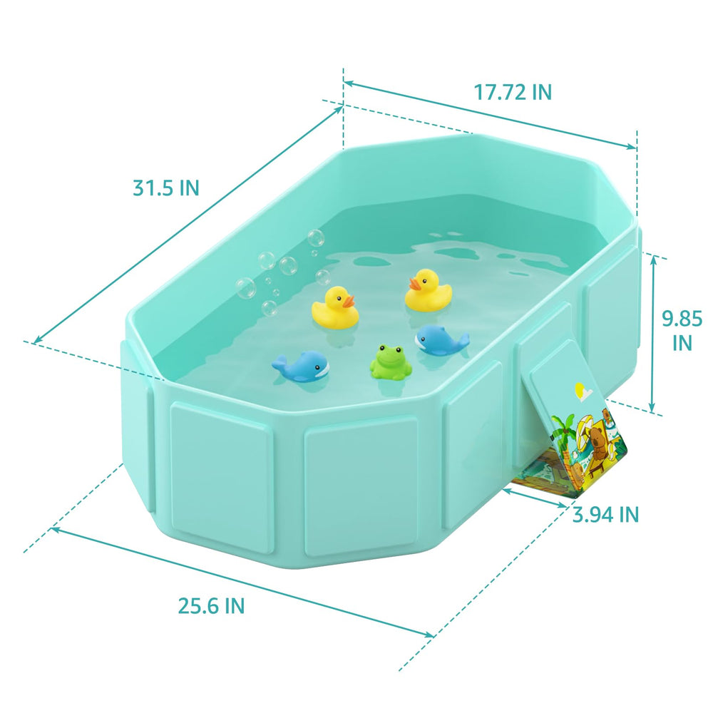 Jollcma collapsible baby bathtub portable-travel is ideal for home, trips, outdoors.