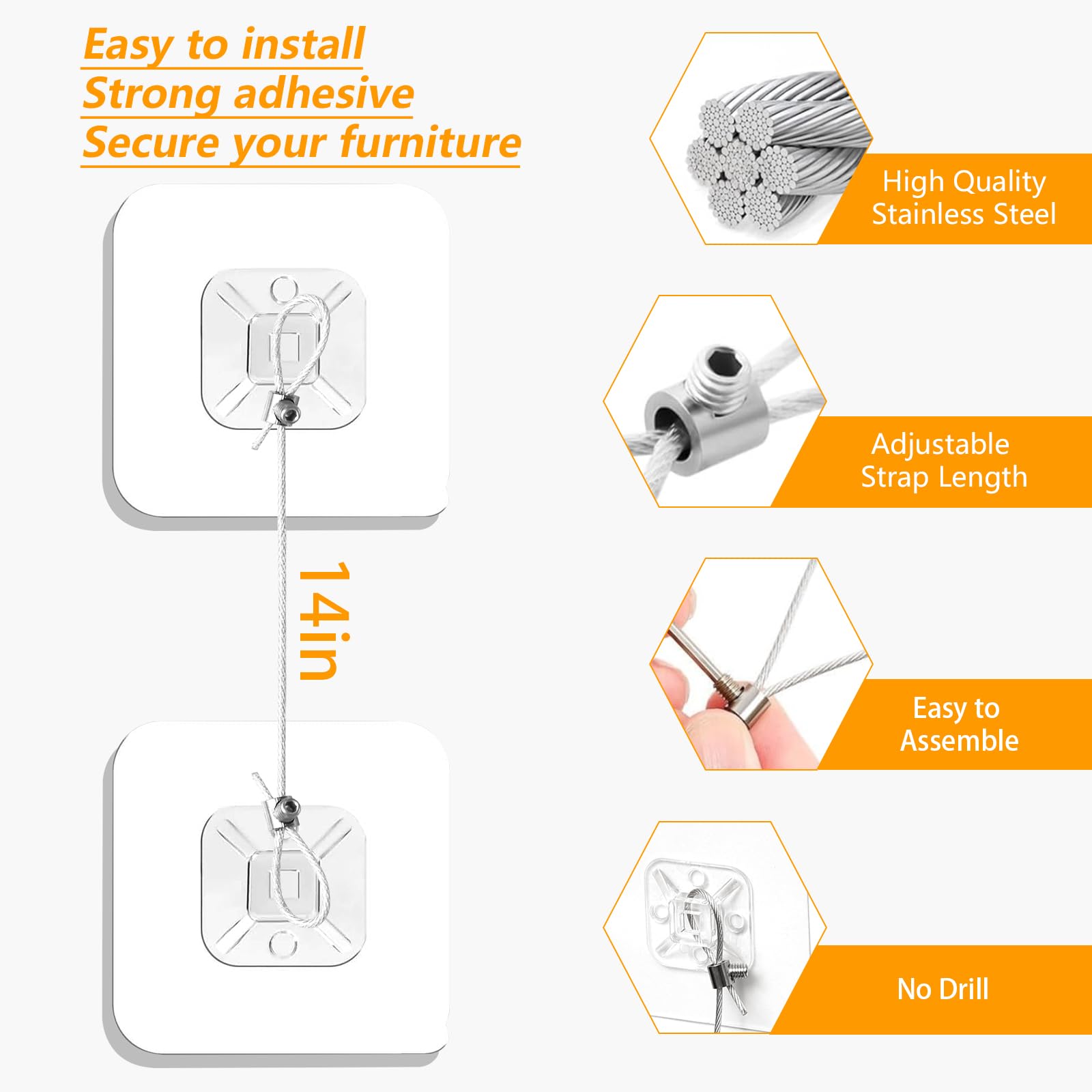 Jolliq screw-tightening design allows safe, easy release.