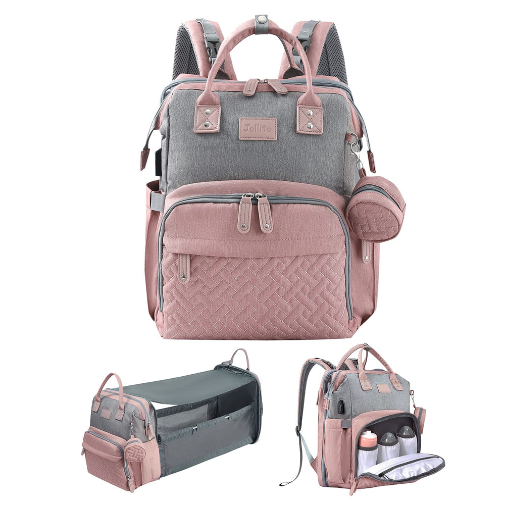 JOLLITO diaper bag backpack changing-station for portable, hygienic diaper changes on the go