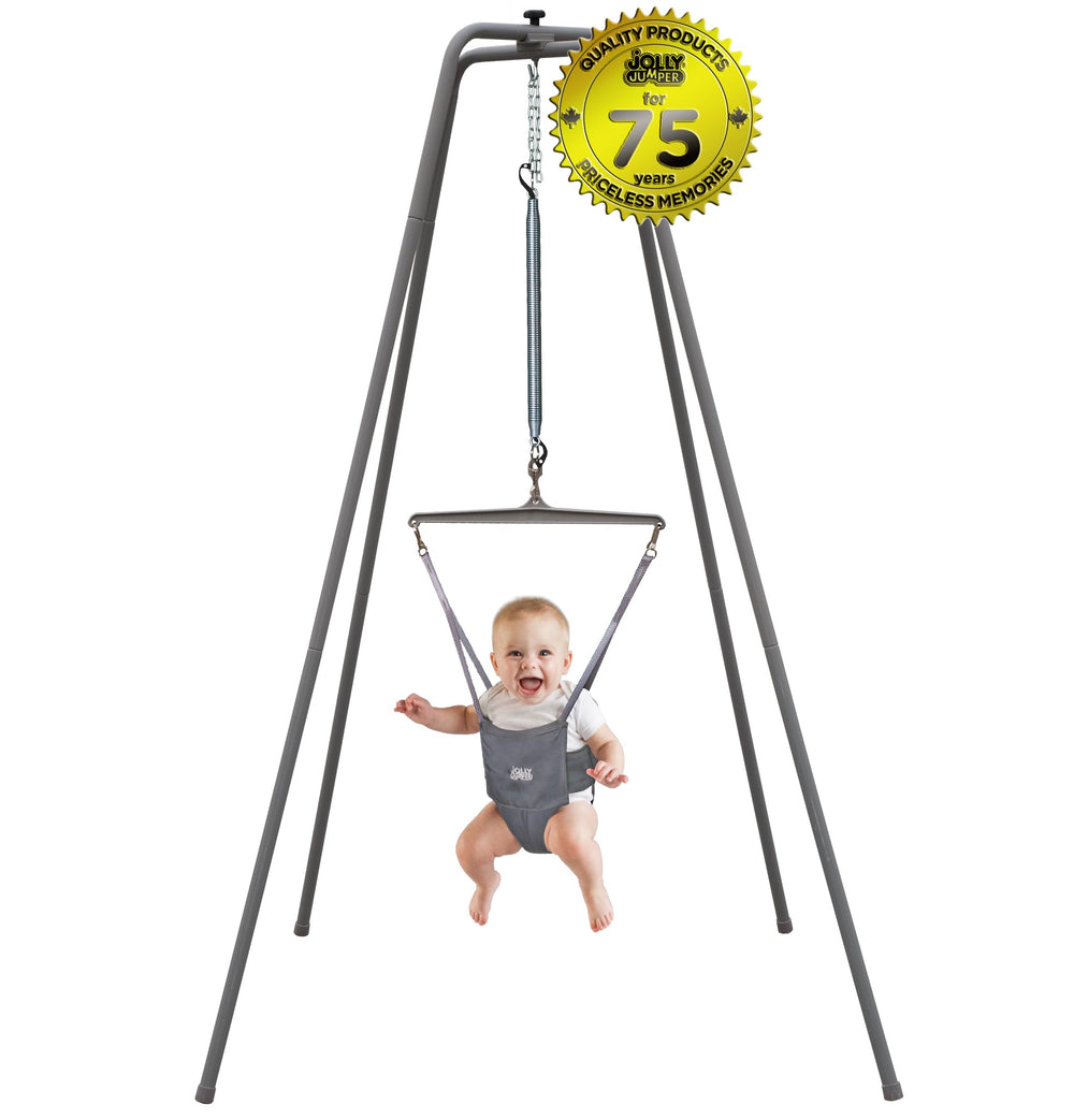 Jolly Jumper Elite baby jumper in action demonstrates safe, engaging movement.