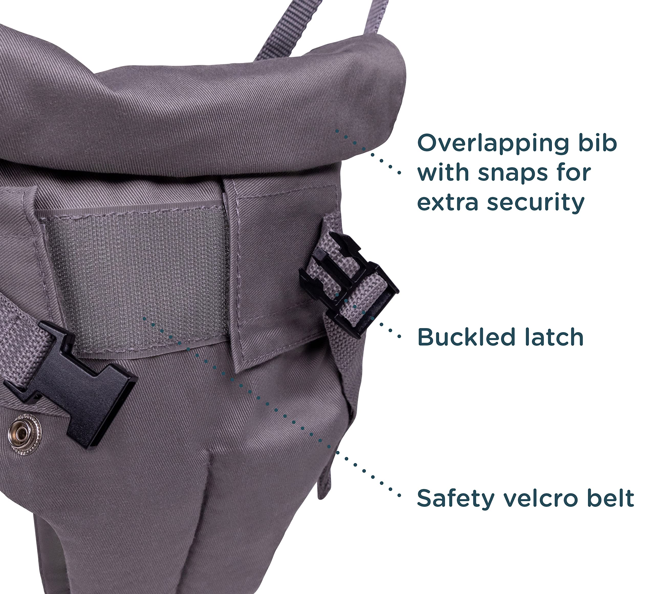 Jolly Jumper Elite indoors-outdoors use highlights versatile, doorway-free setup.
