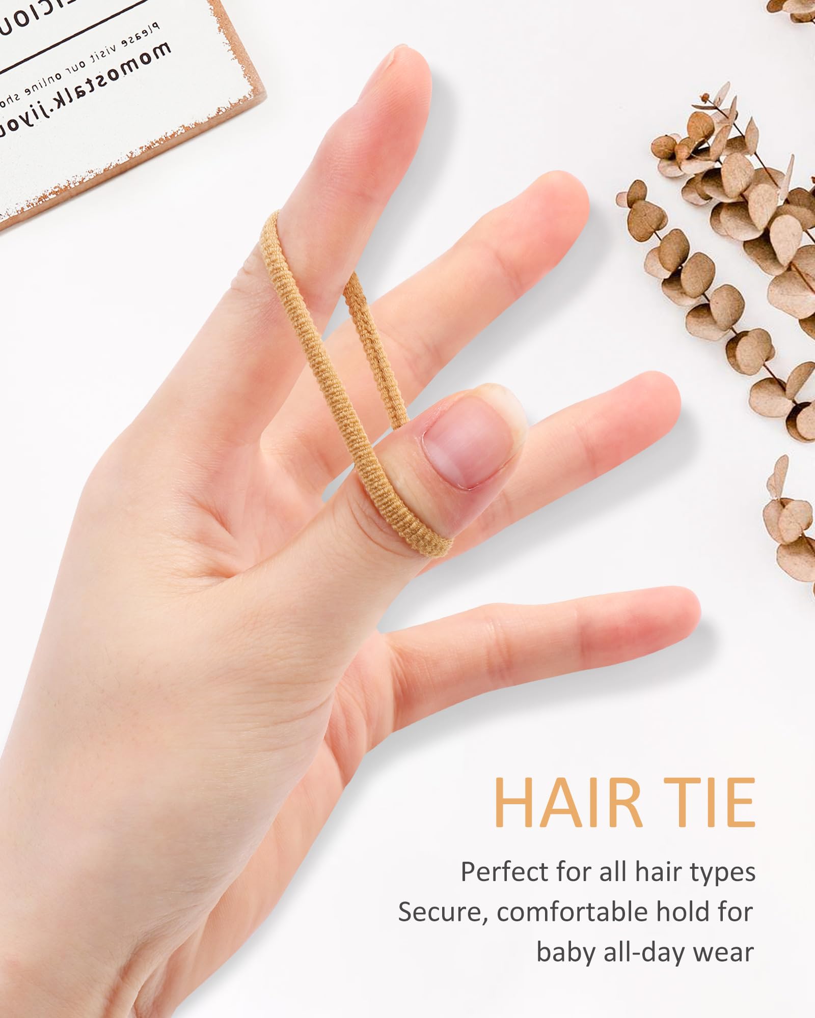 jollybows 1 inch hair ties soft material for smooth removal and reduced snag