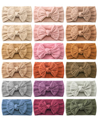 Jollybows 18pcs headbands set in assorted colors for easy outfit coordination.