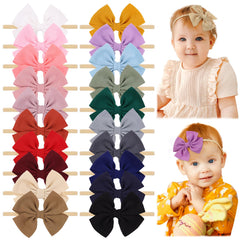 Jollybows 20-color baby headbands and bows for versatile daily styling.