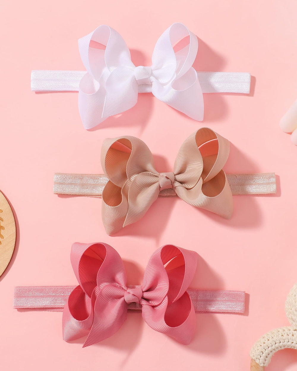 Jollybows 3-pack packaging image keeps bows clean and organized.
