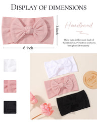 Jollybows 3PCS baby bows pink bow highlighting versatile daily wear.