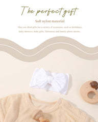Jollybows 3pcs baby bows light pink headband gentle touch for comfy all-day wear.