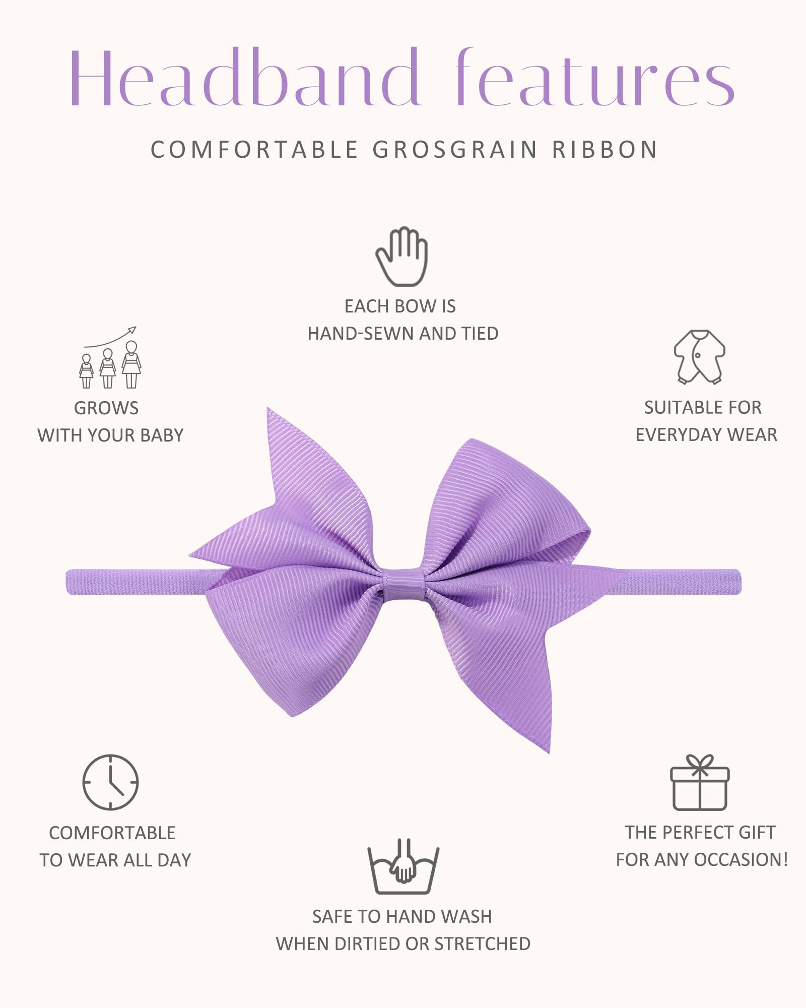 Jollybows 4inch hair bow close up highlights ribbon texture