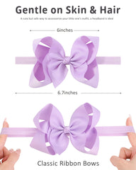Jollybows 6inch bow size captures classic cute styling for newborns and toddlers