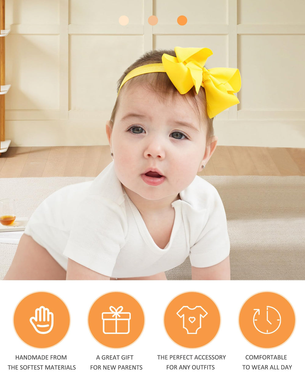 Jollybows baby bow set styled for everyday outfits and special occasions.