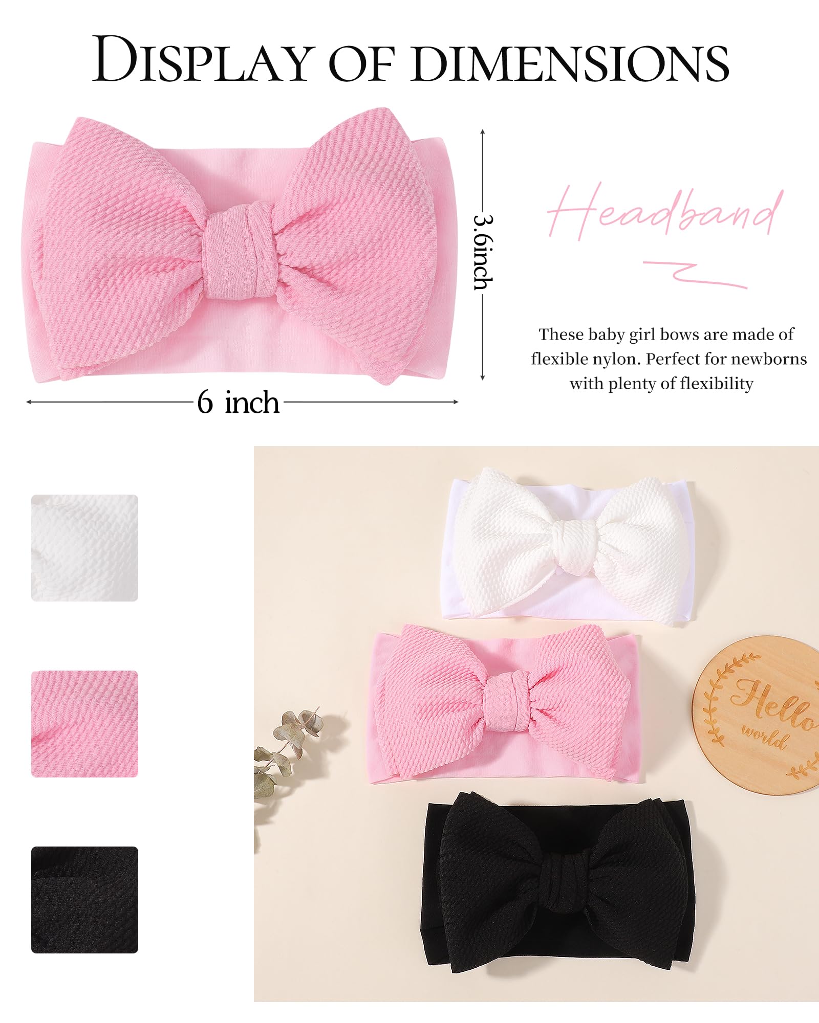 jollybows pink bow headband adds cute style for birthdays and daily wear
