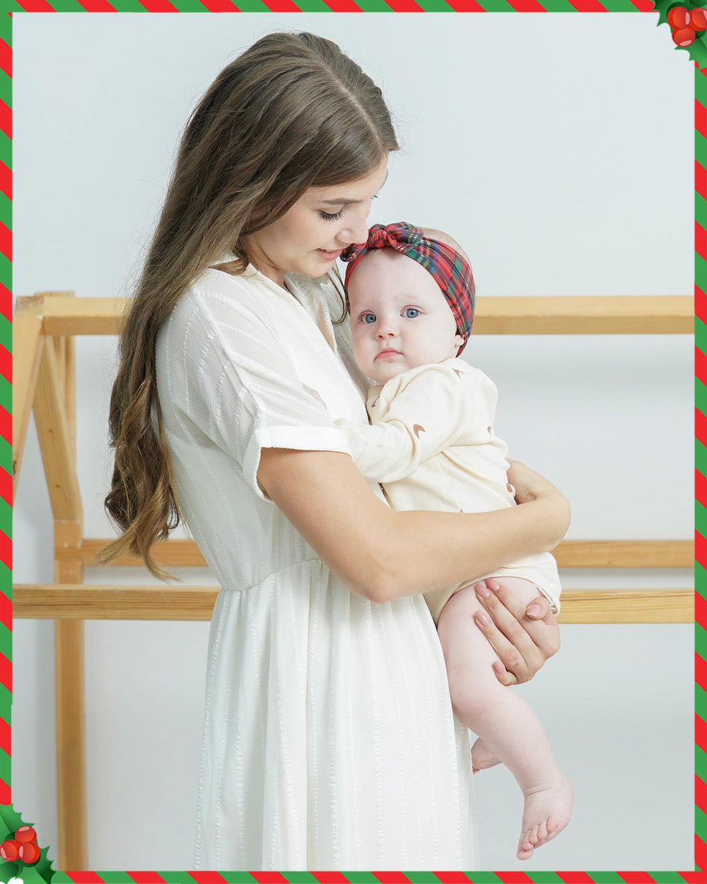 Jollybows baby girl wearing headband, gentle fit and cute styling