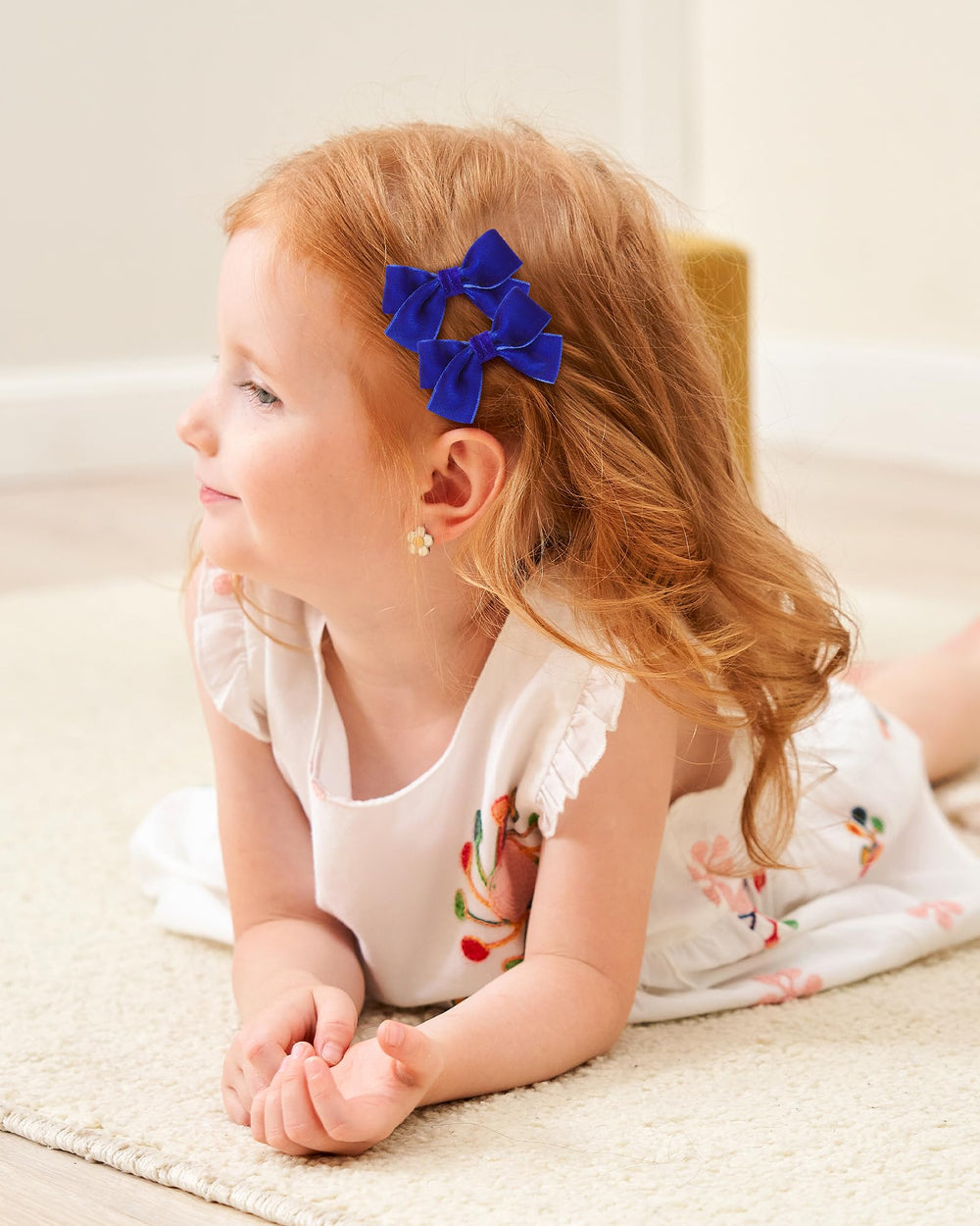 jollybows baby hair clip in action demonstrates secure grip for active toddlers