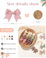 Jollybows baby hair clip on a pigtail demonstrates easy, comfortable fastening.