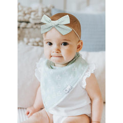 Jollybows bows displayed on a gift-ready card for convenient gifting.