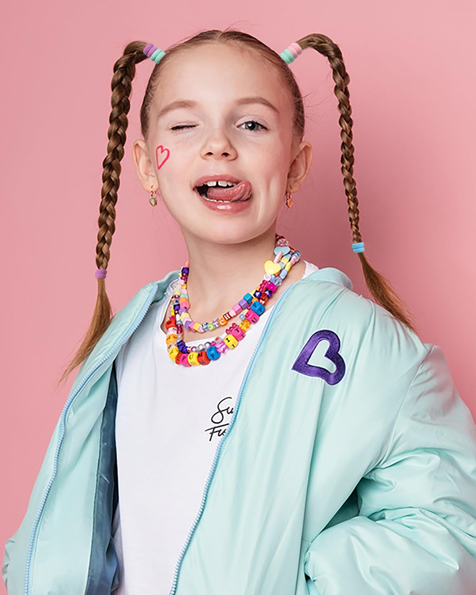 Jollybows durable stretchy elastic hair ties endure daily wear without losing grip.