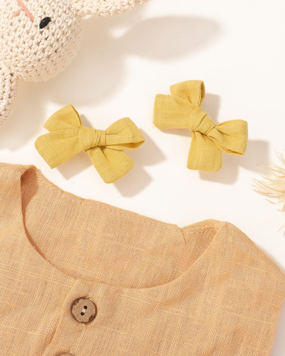 Jollybows family photo ready bows styled for a cheerful portrait session.