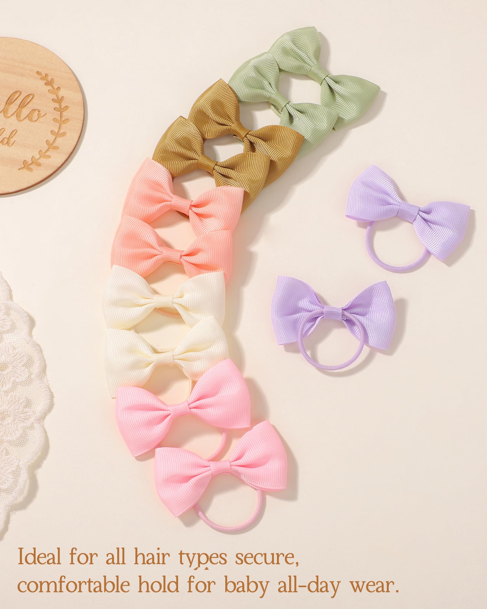 Jollybows ties designed for infants and toddlers with delicate hair.