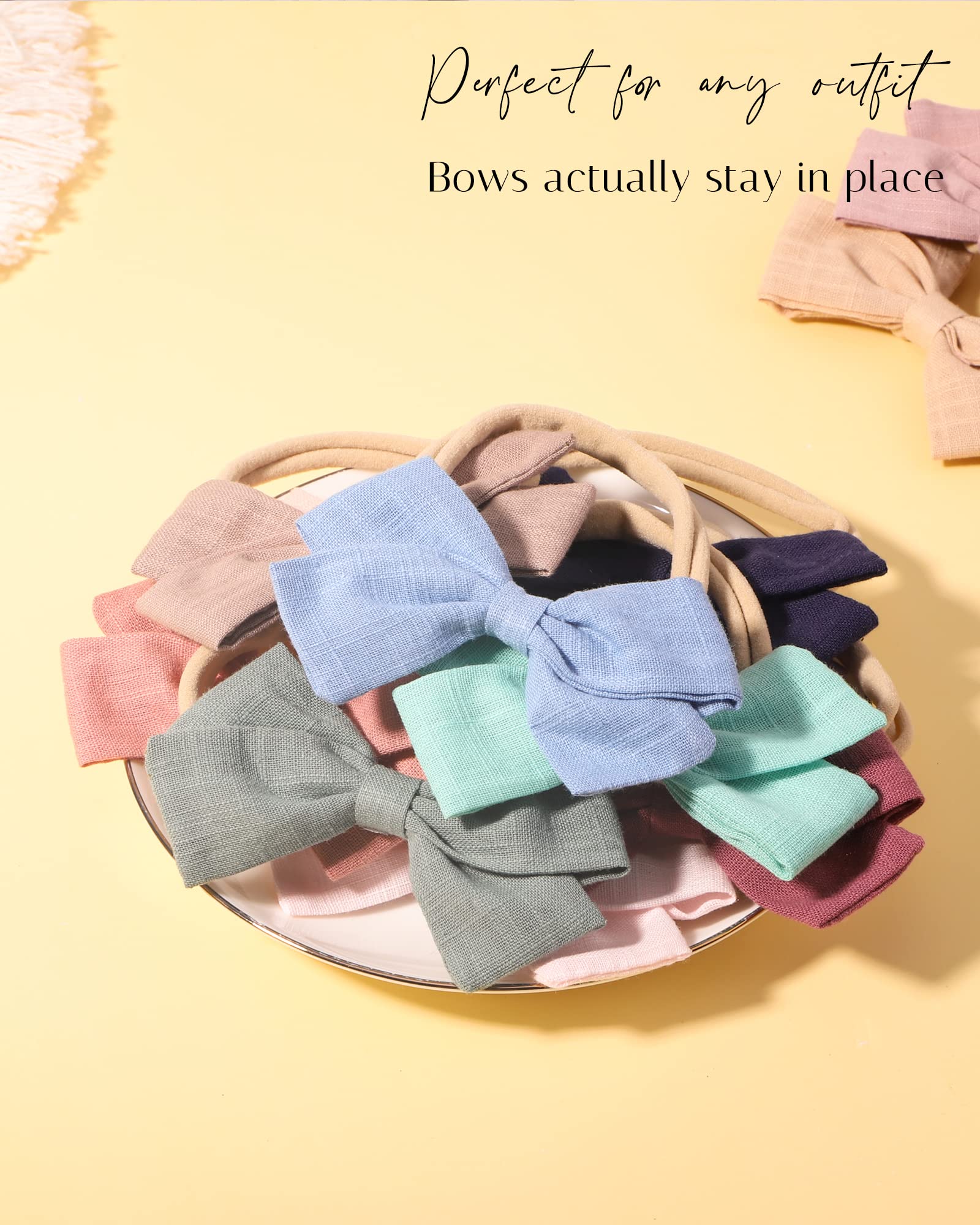 Jollybows gift packaging display, ready for gifting and newborn shoots.