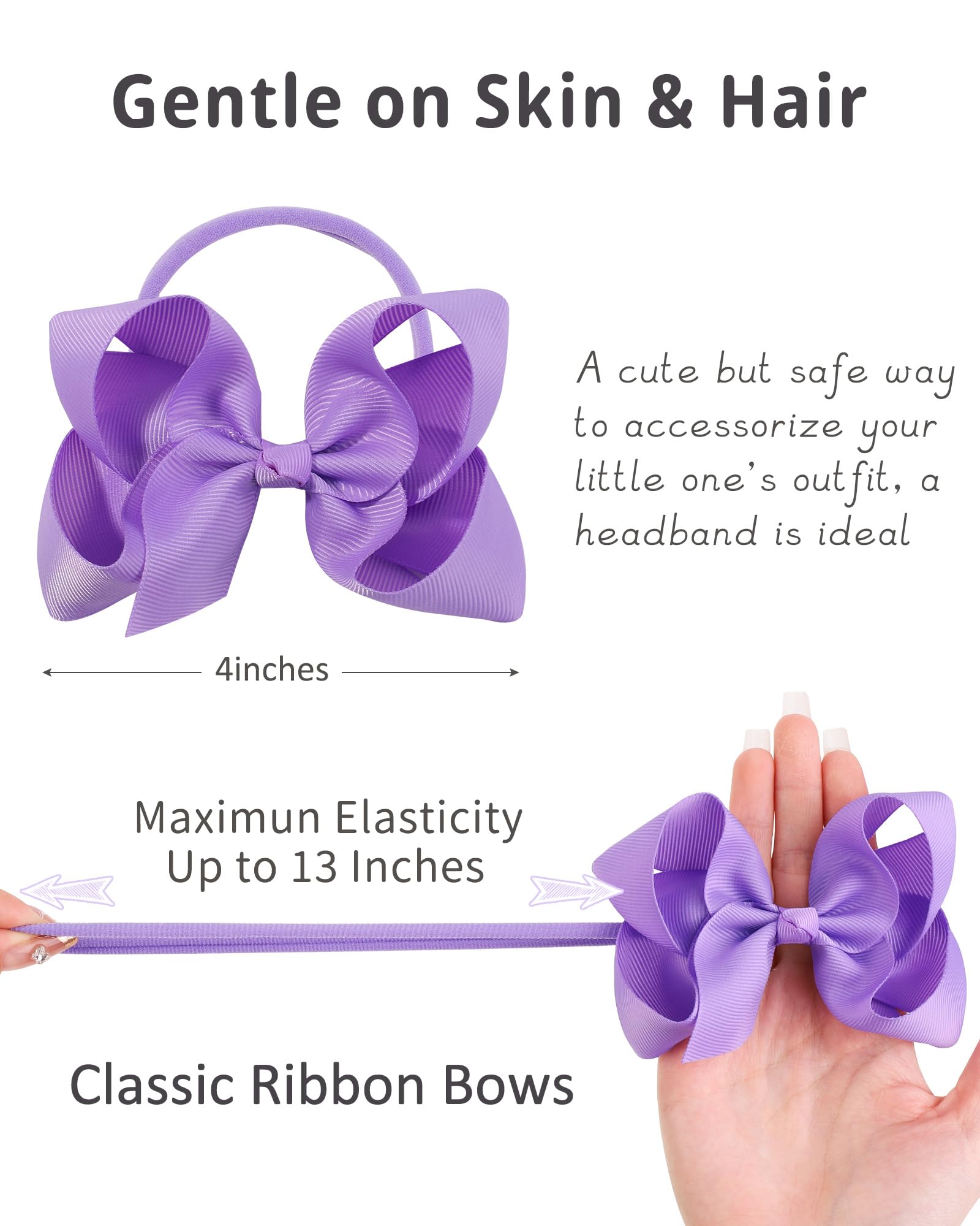 Jollybows grosgrain ribbon bow closeup showing durable texture and shine
