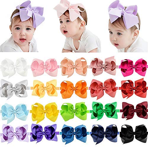 Jollybows grosgrain ribbon bows closeup show durable, gentle material for delicate baby hair