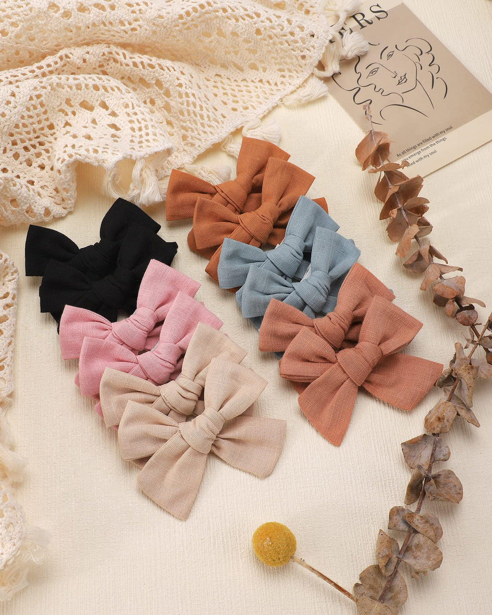 Jollybows handmade detail close-up reveals crafted finish and durable clip design.