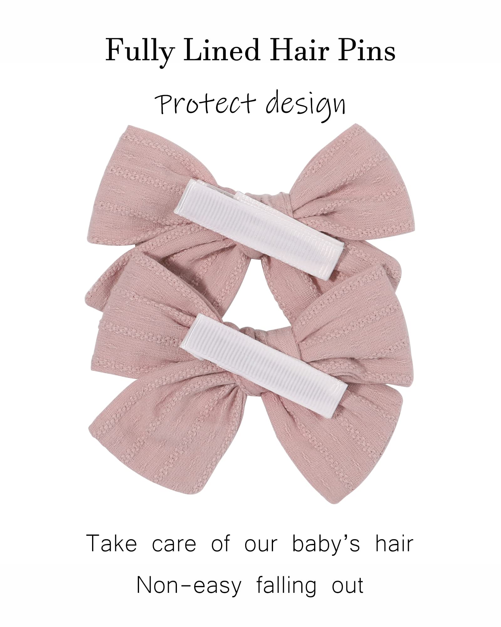 Jollybows handmade linen bows—durable and soft.