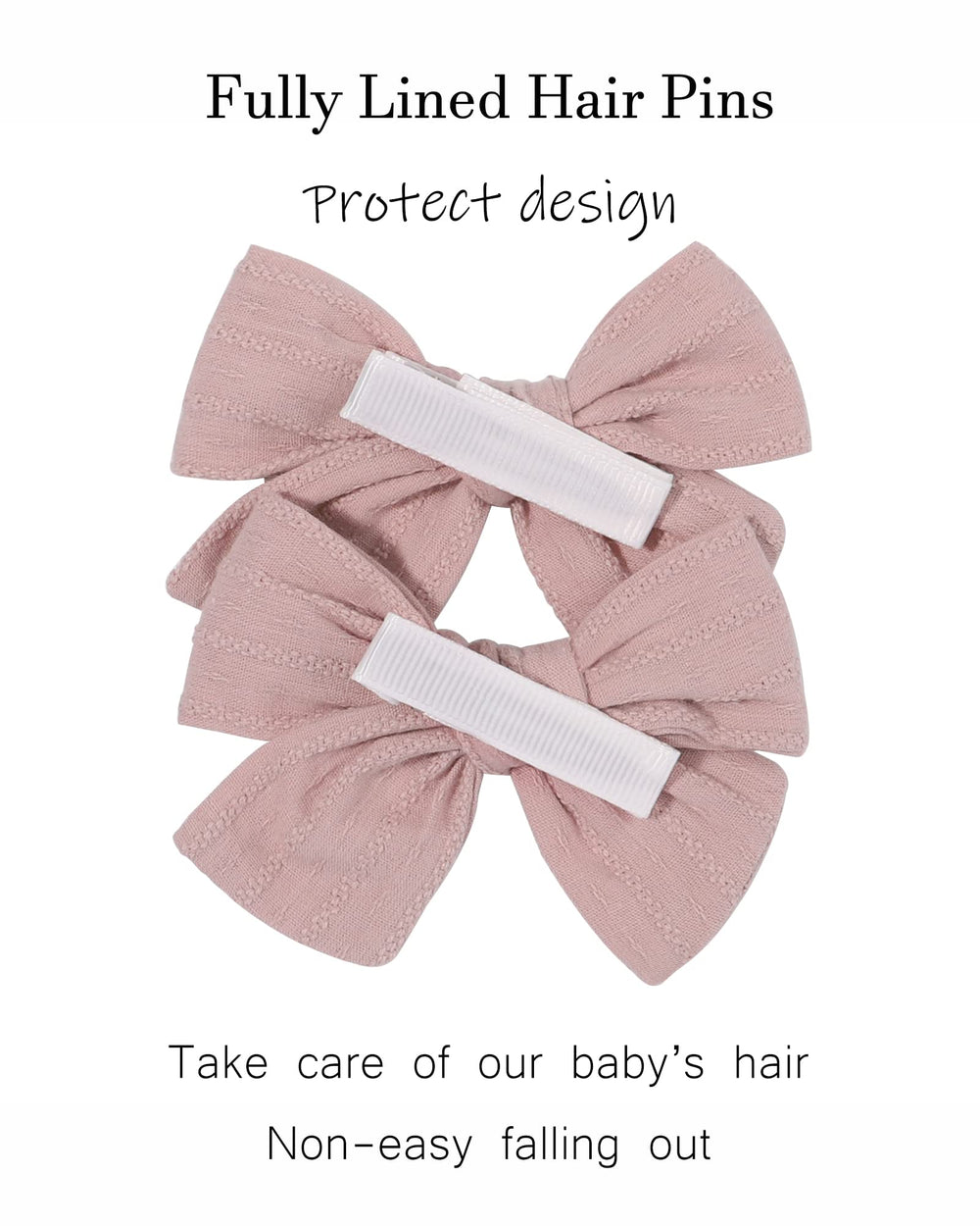 Jollybows handmade linen bows—durable and soft.