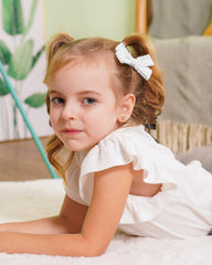 jollybows handmade fabric bow emphasizes soft, durable materials for comfy wear.