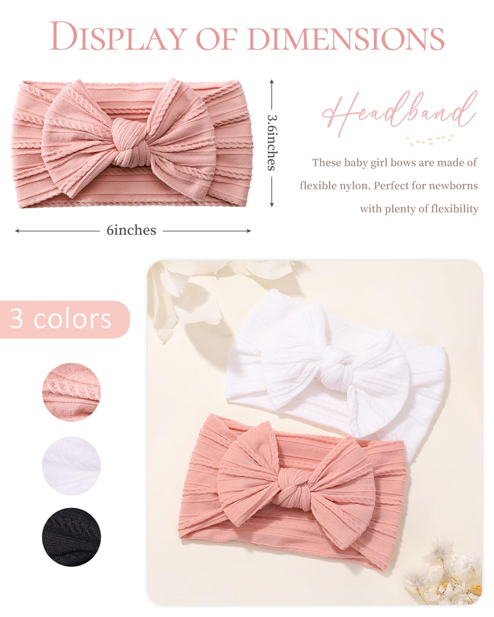 Jollybows closeup bow highlights durable nylon and crisp bow shape for long-lasting charm.