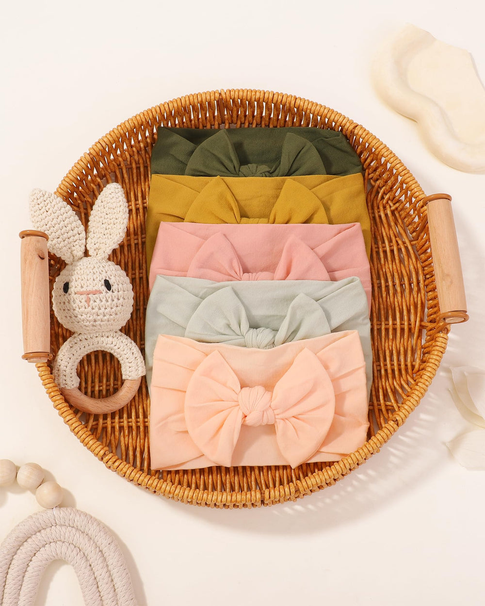jollybows headband set displaying 20 colors for almost any occasion.