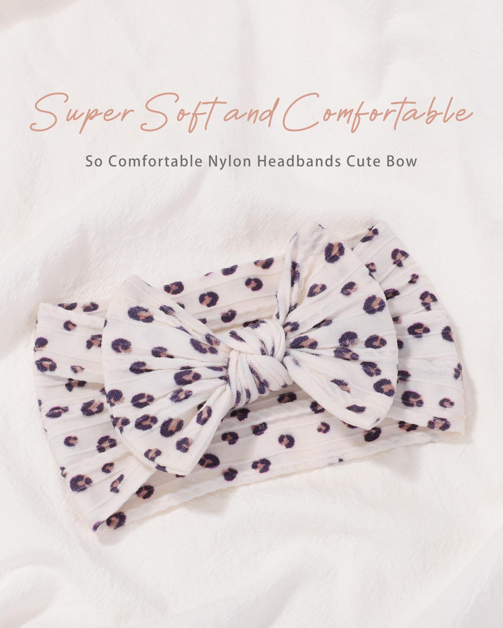 Jollybows headband wide-band fit on growing head for comfortable wear.