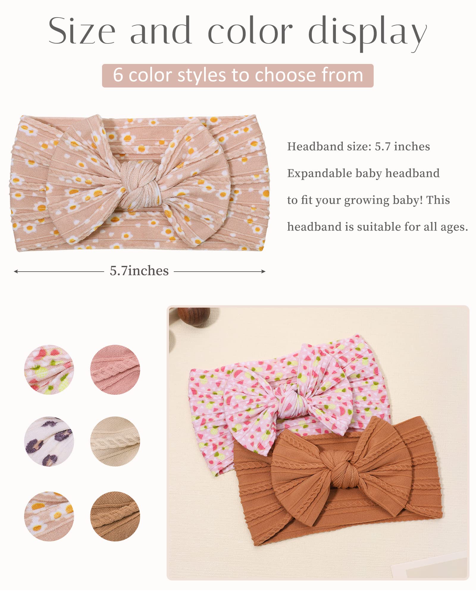 jollybows headbands in three colors and patterns for versatile outfits