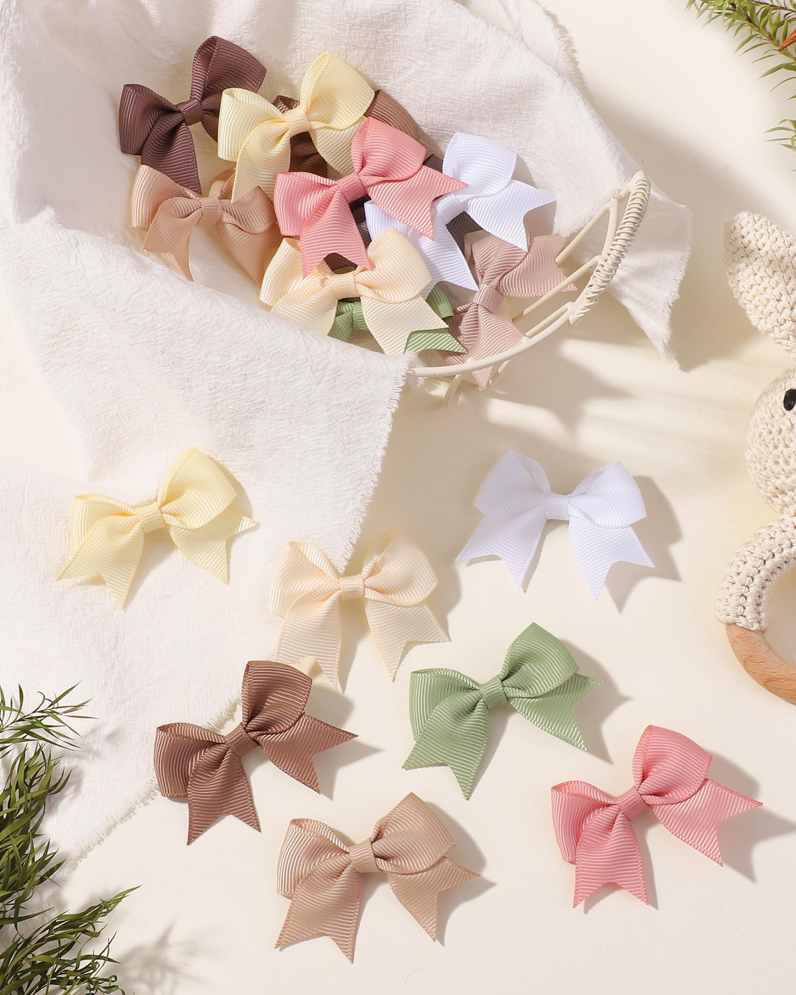 Jollybows neutral color palette makes coordinating outfits effortless.