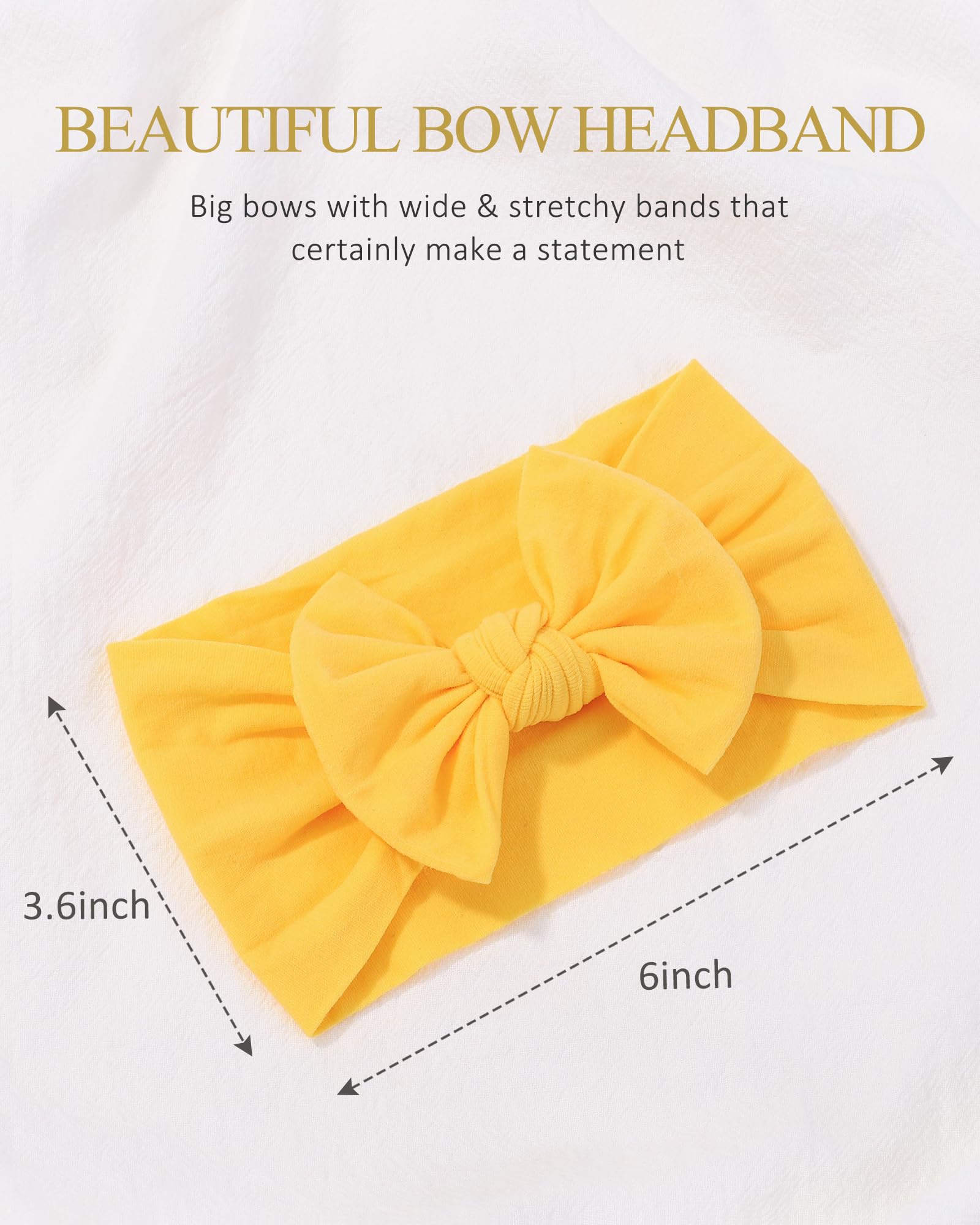 jollybows newborn to toddler fit headbands illustrates one size for growing ages