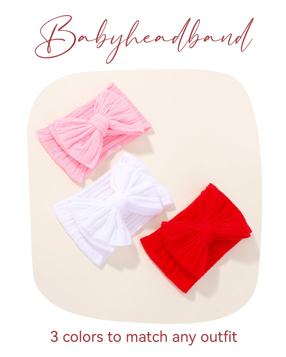 Jollybows non-slip headband helps stay in place during playtime and naps.