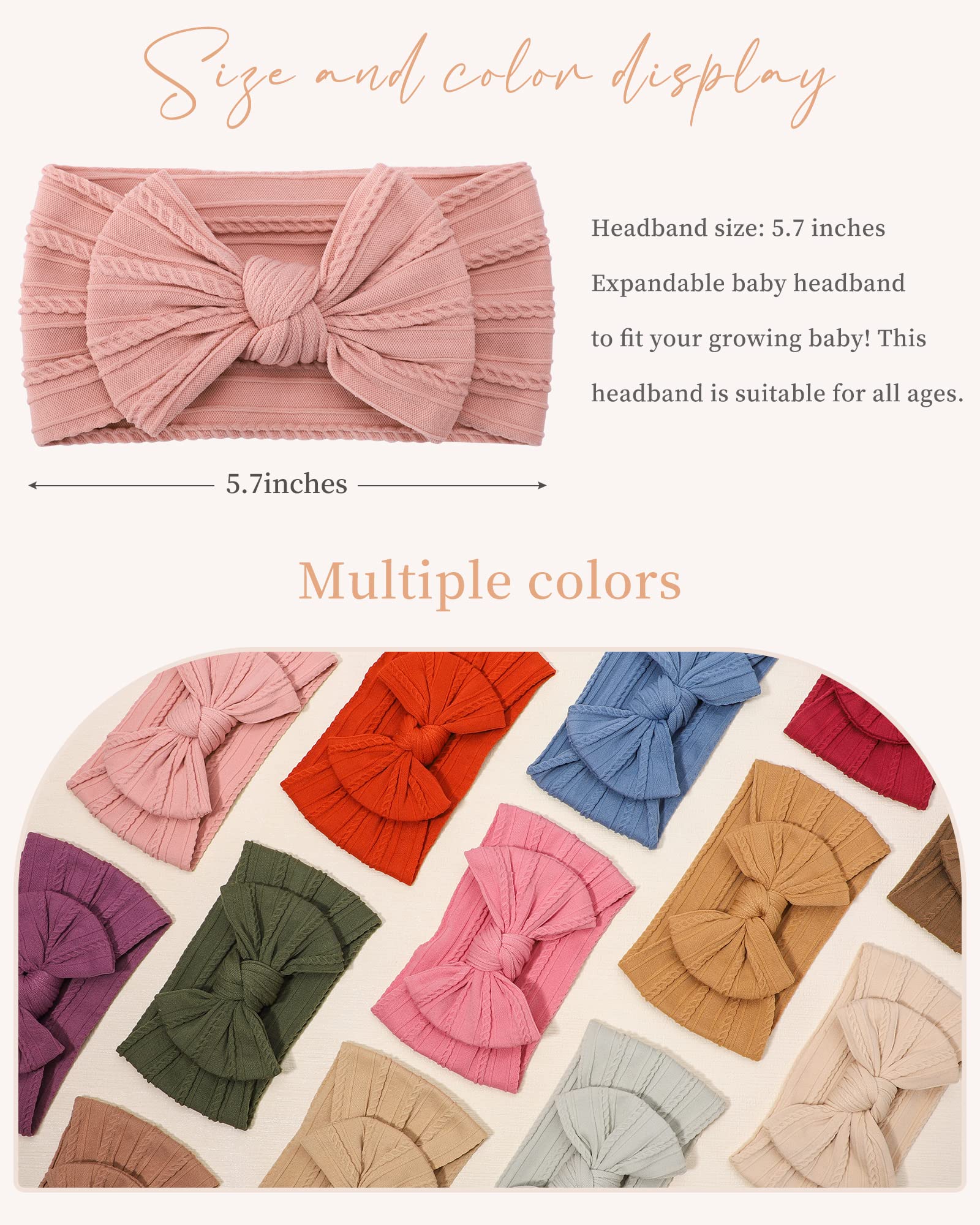 Jollybows nylon headband closeup shows soft, breathable material for comfortable wear.