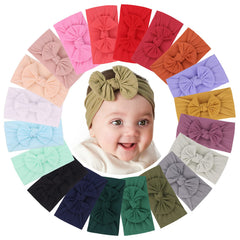 jollybows nylon headband closeup shows soft stretch for comfortable daily wear.
