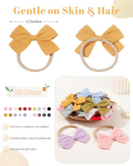 Jollybows nylon headband close-up showing soft-fit and comfort