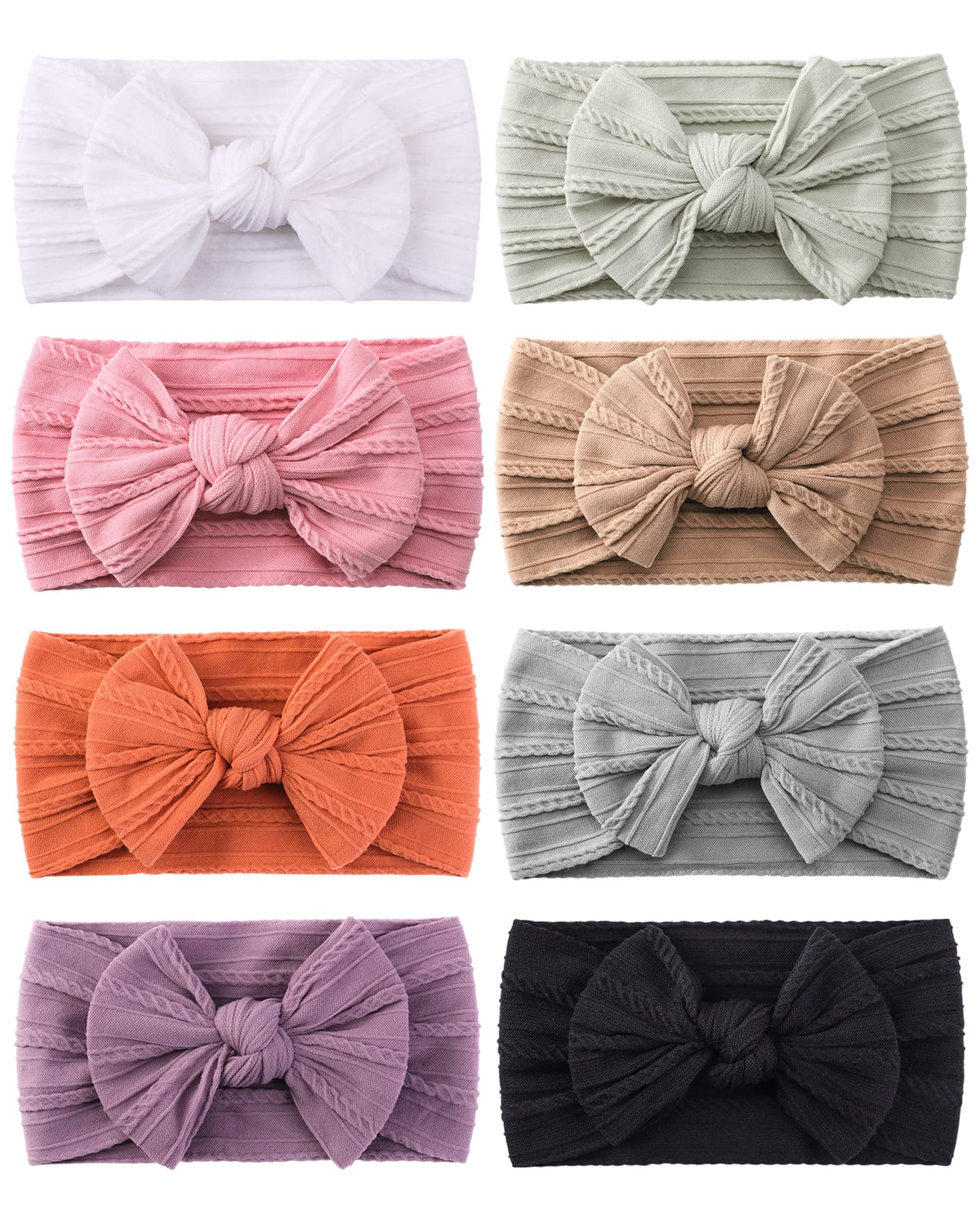 Jollybows nylon headband white – soft comfort for delicate baby skin