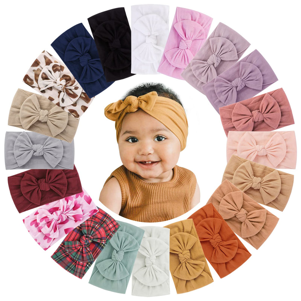 jollybows nylon headbands white basic color for everyday outfits and gentle comfort