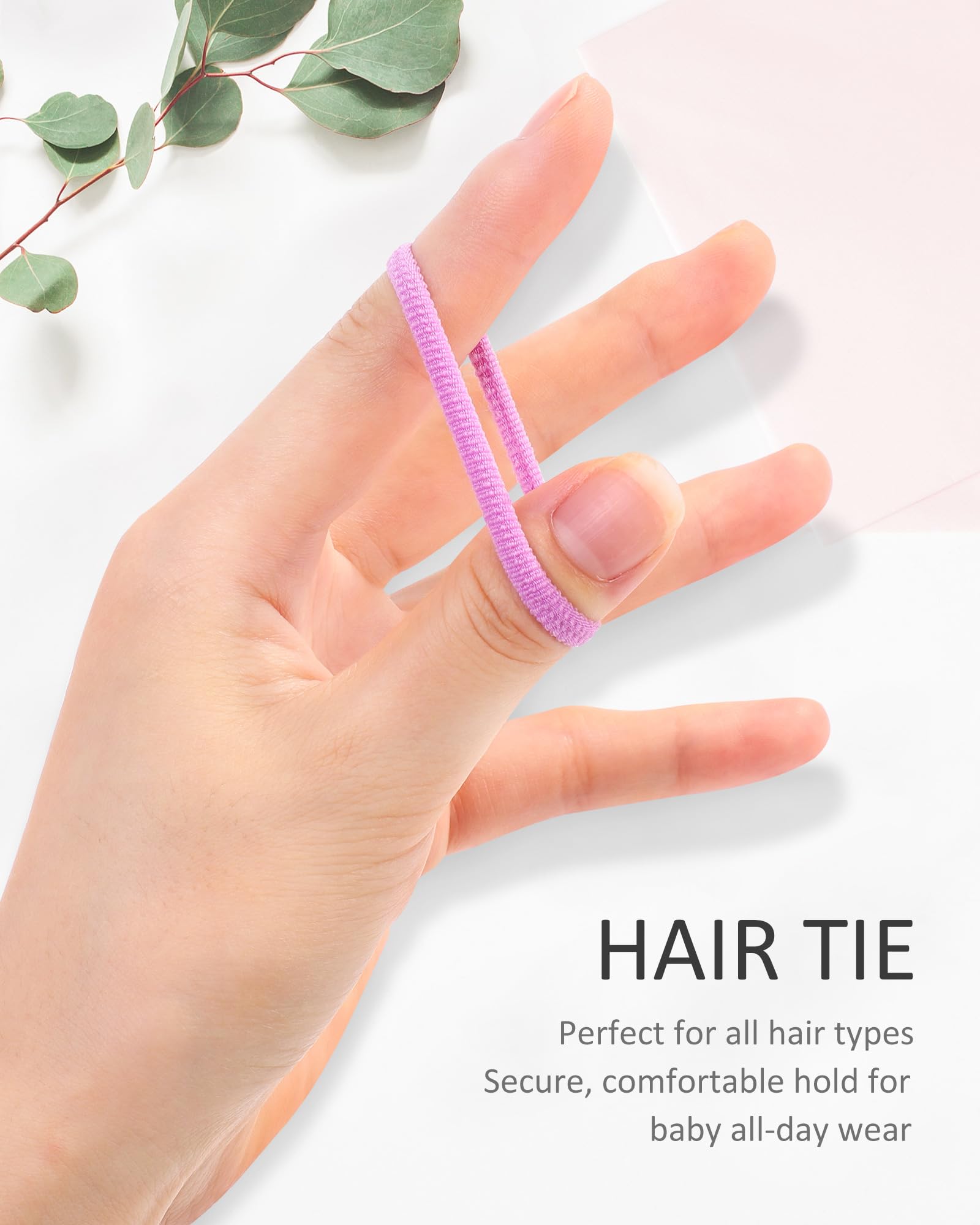 Jollybows rainbow color hair ties collection ready to match outfits and moods.
