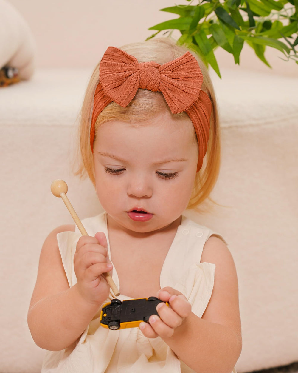 Jollybows soft breathable nylon material provides gentle, comfortable wear.