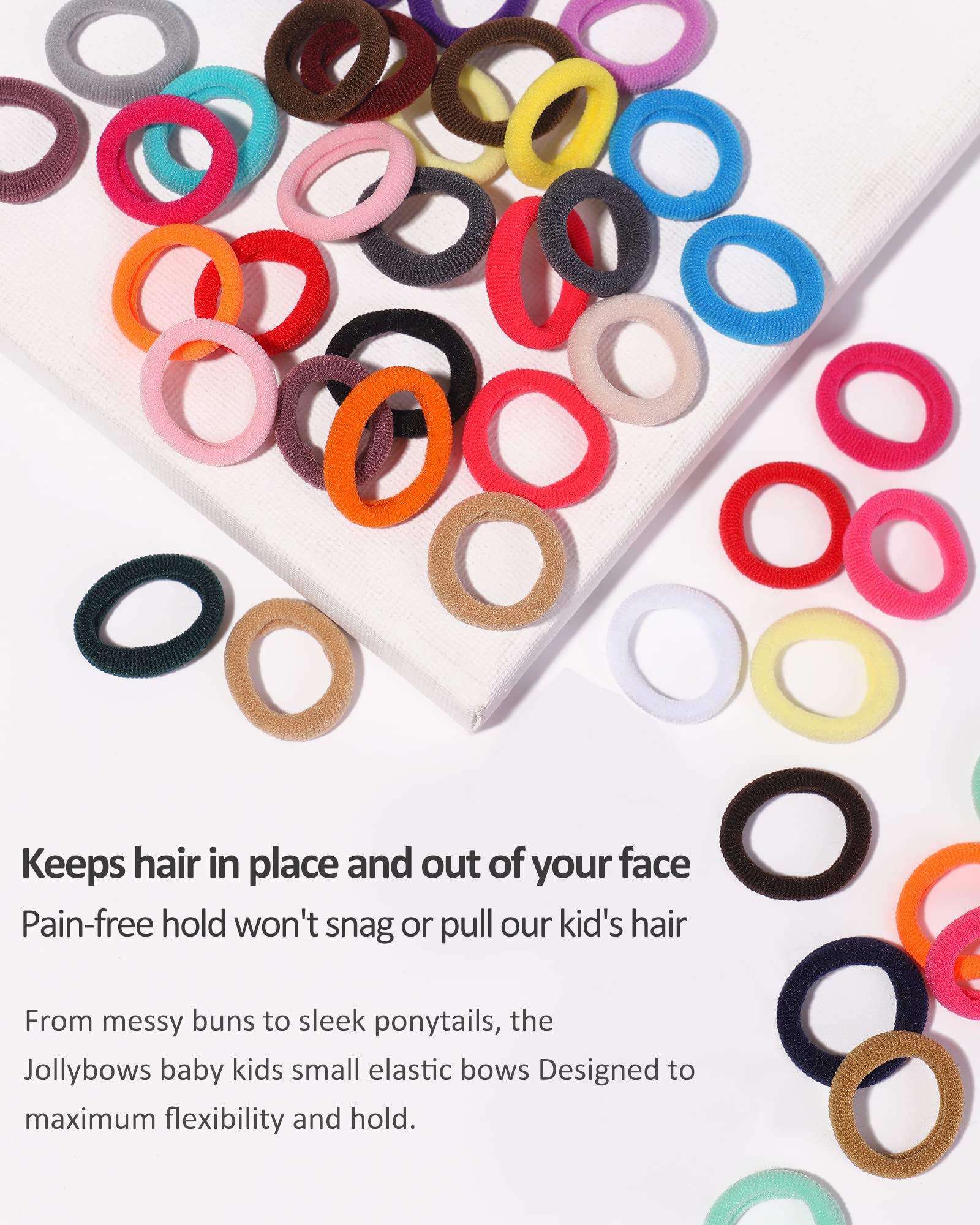 Jollybows soft-elastic kids hair band closeup emphasizes comfort during wear.